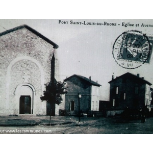 Carte postale, Eglise avenue du port - Avenue de la république