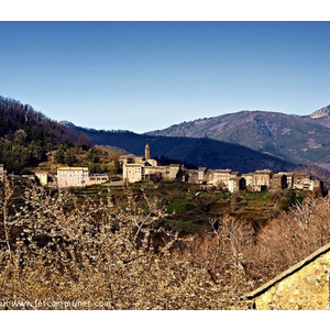 Vue du village depuis Carchetto. 
Photo du site http://fr.wikipedia.org/wiki/Piedicroce
Merci à Pierre Bona
