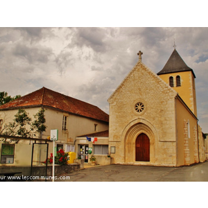 église Ste Eulalie et la Mairie