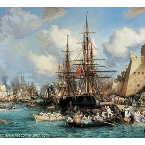 Peinture du port de Brest