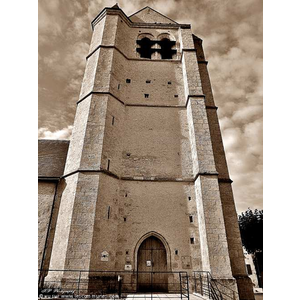 Clocher de l Eglise de Montlivault .