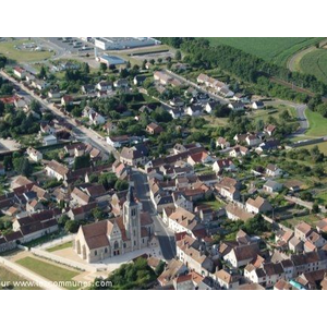 Vue aérienne église Saint Aignan