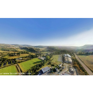 Stade de Mende, vue arrivée ouest sur Mende