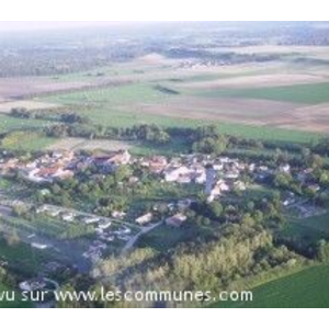 vue aérienne de ville sur tourbe