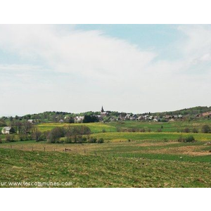 vue de st Genès depuis "la montagne de Cachebroussoux"