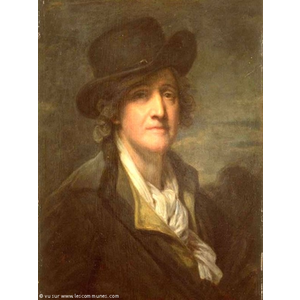 autoportrait de Jean-Baptiste GREUZE, peintre né à Tournus