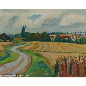 Le célèbre peintre Hervé LE BOURDELLES (1928-2012) s est attardé sur Marolles en Brie pour y peindre une toile.