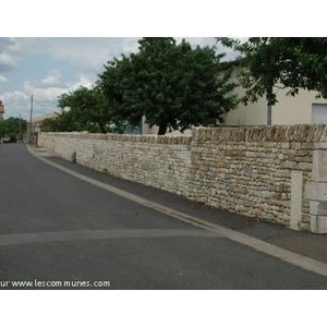 Très beau mur en pierre restauré 