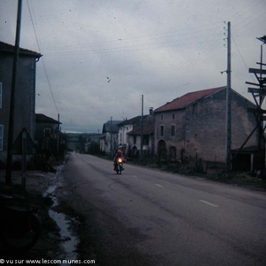 Vue du village route de bains les bains en1976